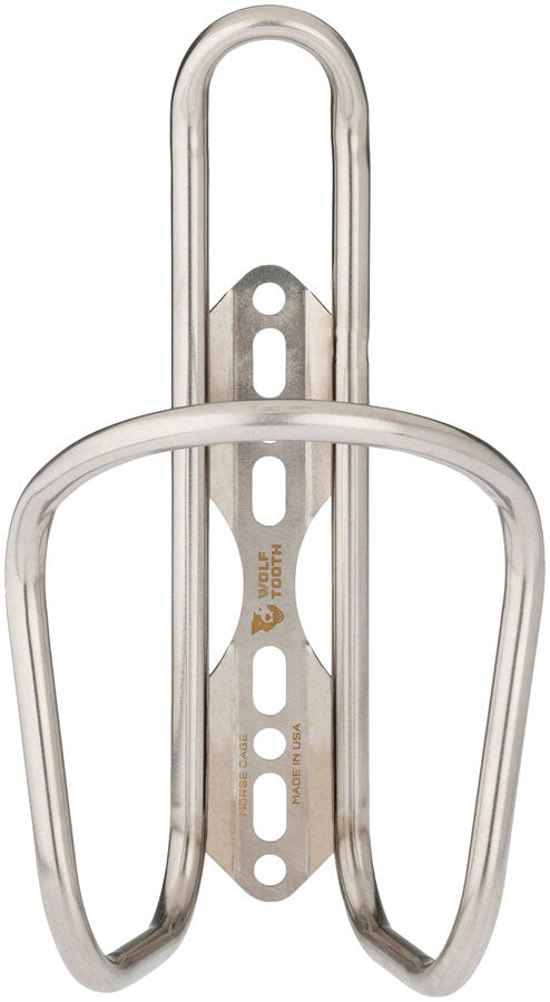 Wolf Tooth Morse  Bottle Cage - Stainless Steel Silver