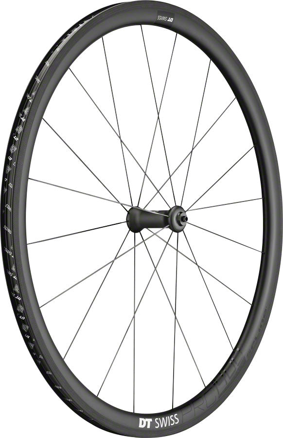 DT Swiss PRC 1400 Spline Front Wheel - 700 QR x 100mm Rim Brake Black