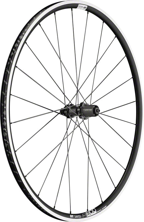 DT Swiss P 1800 Spline Rear Wheel - 700 QR x 130mm Rim Brake HG 11 Black