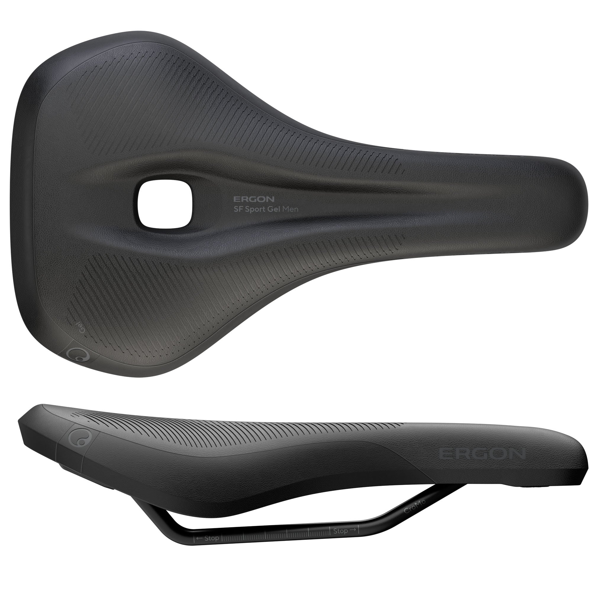 Ergon SF Sport Gel Saddle - Chromoly Black Mens Medium/Large