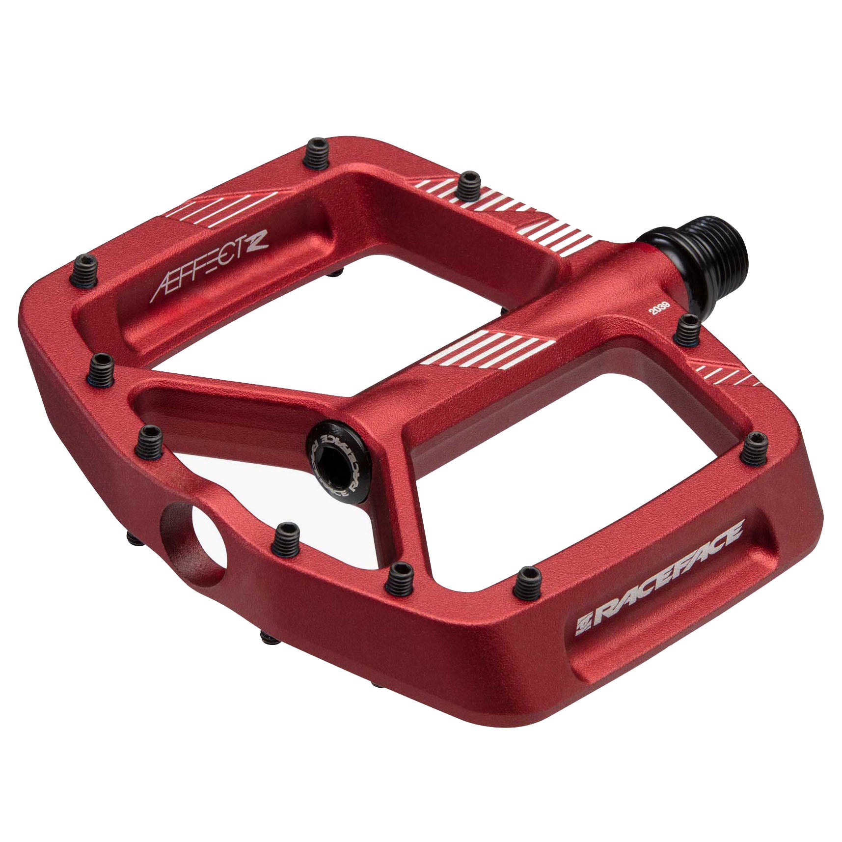 RaceFace Aeffect R Pedals - Platform Aluminum 9/16" Red