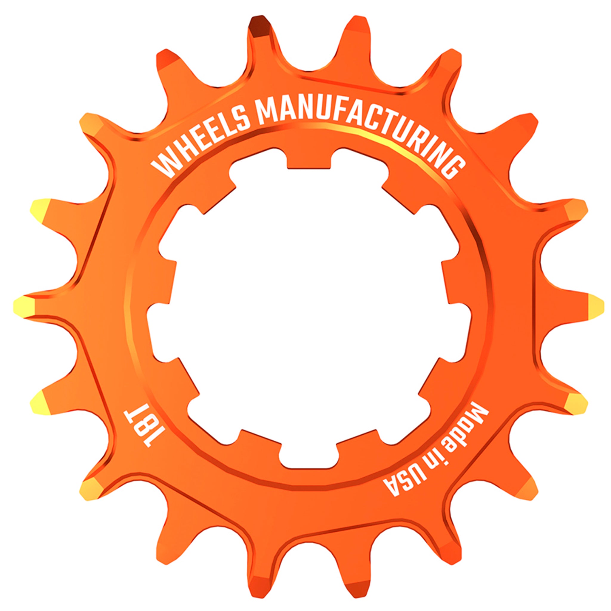 Wheels Manufacturing SOLO-SPEED Cog - 18t Fits SOLO-SPLINE SOLO-XD kits Orange