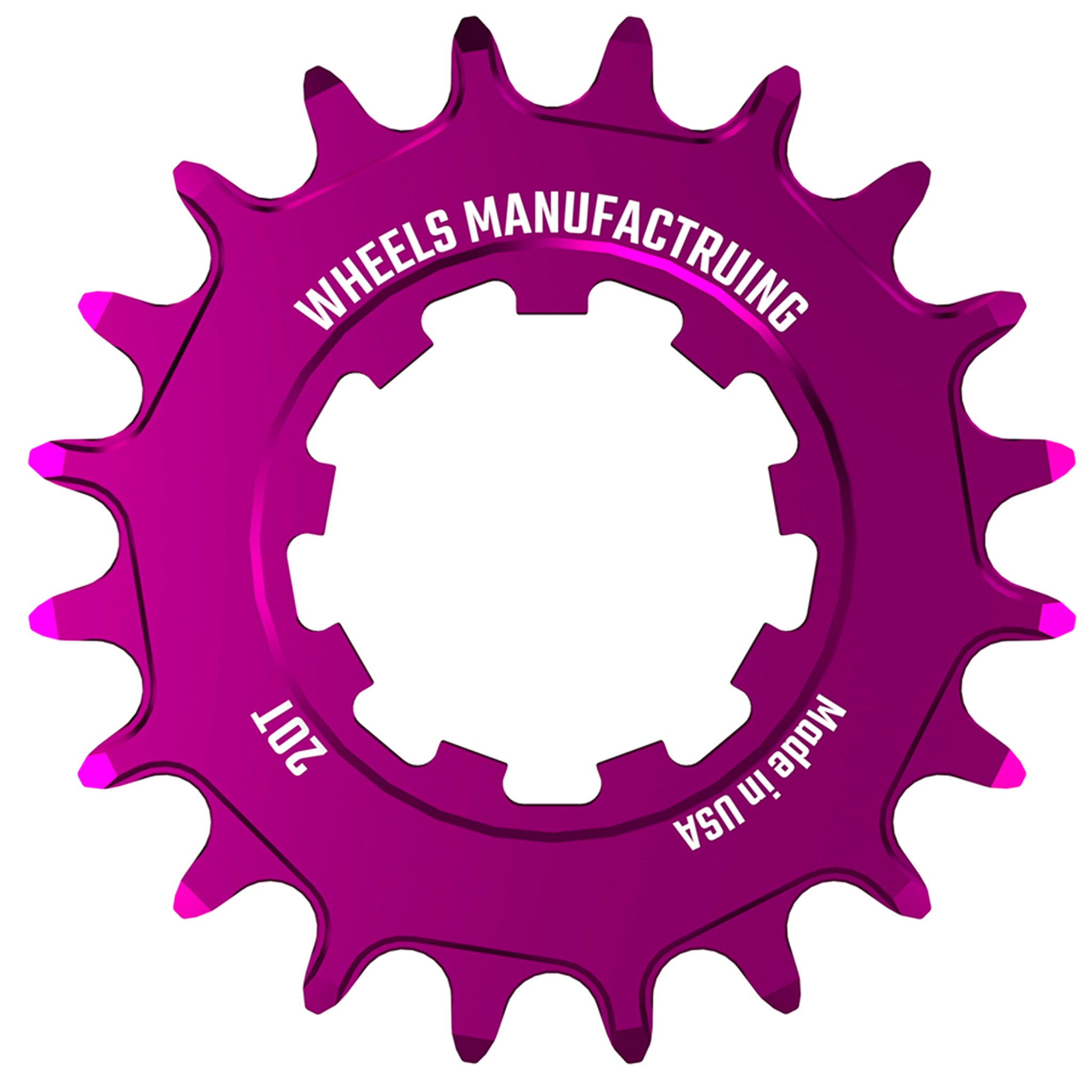 Wheels Manufacturing SOLO-SPEED Cog - 20t Fits SOLO-SPLINE SOLO-XD kits Purple