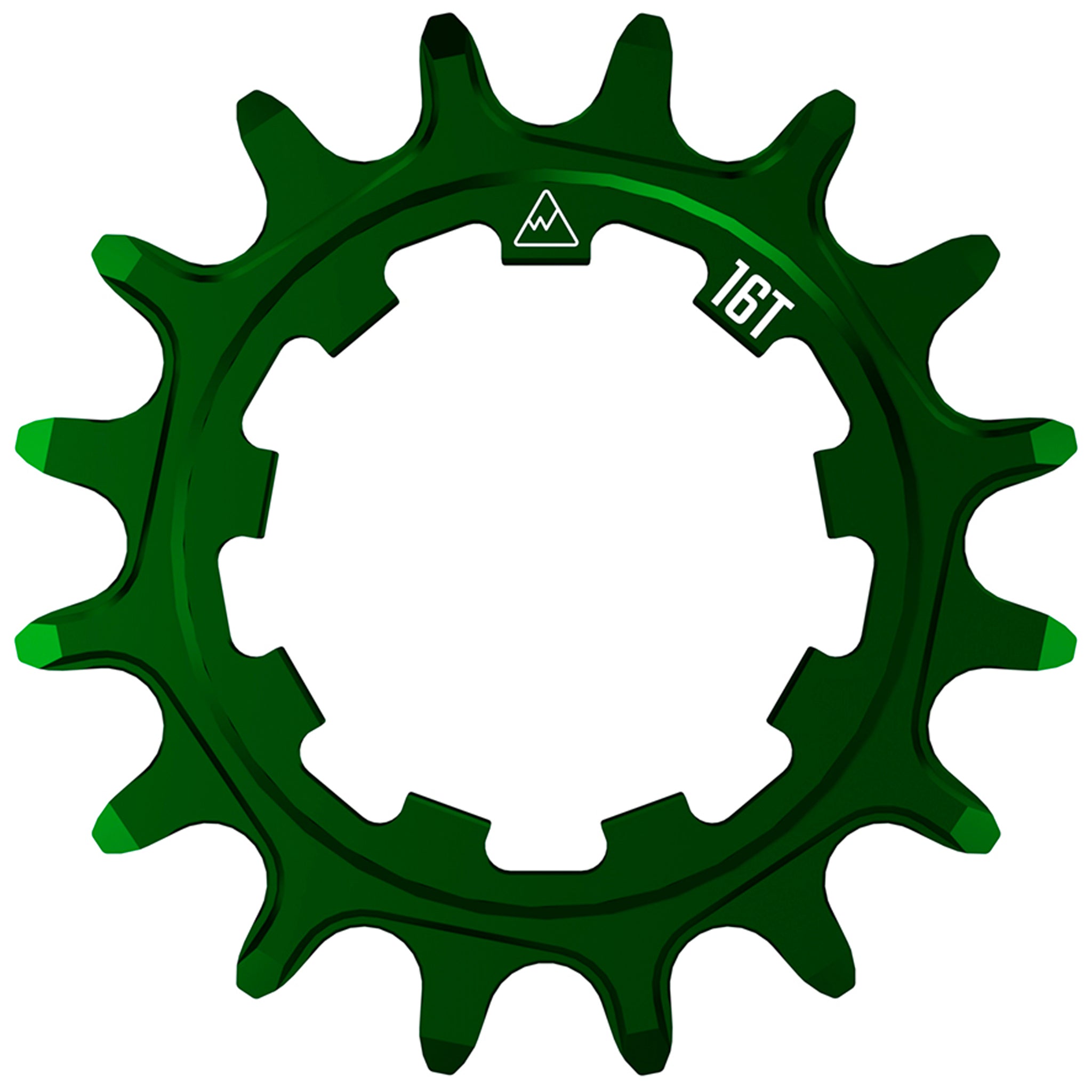 Wheels Manufacturing SOLO-SPEED Cog - 16t Fits SOLO-SPLINE SOLO-XD kits Green