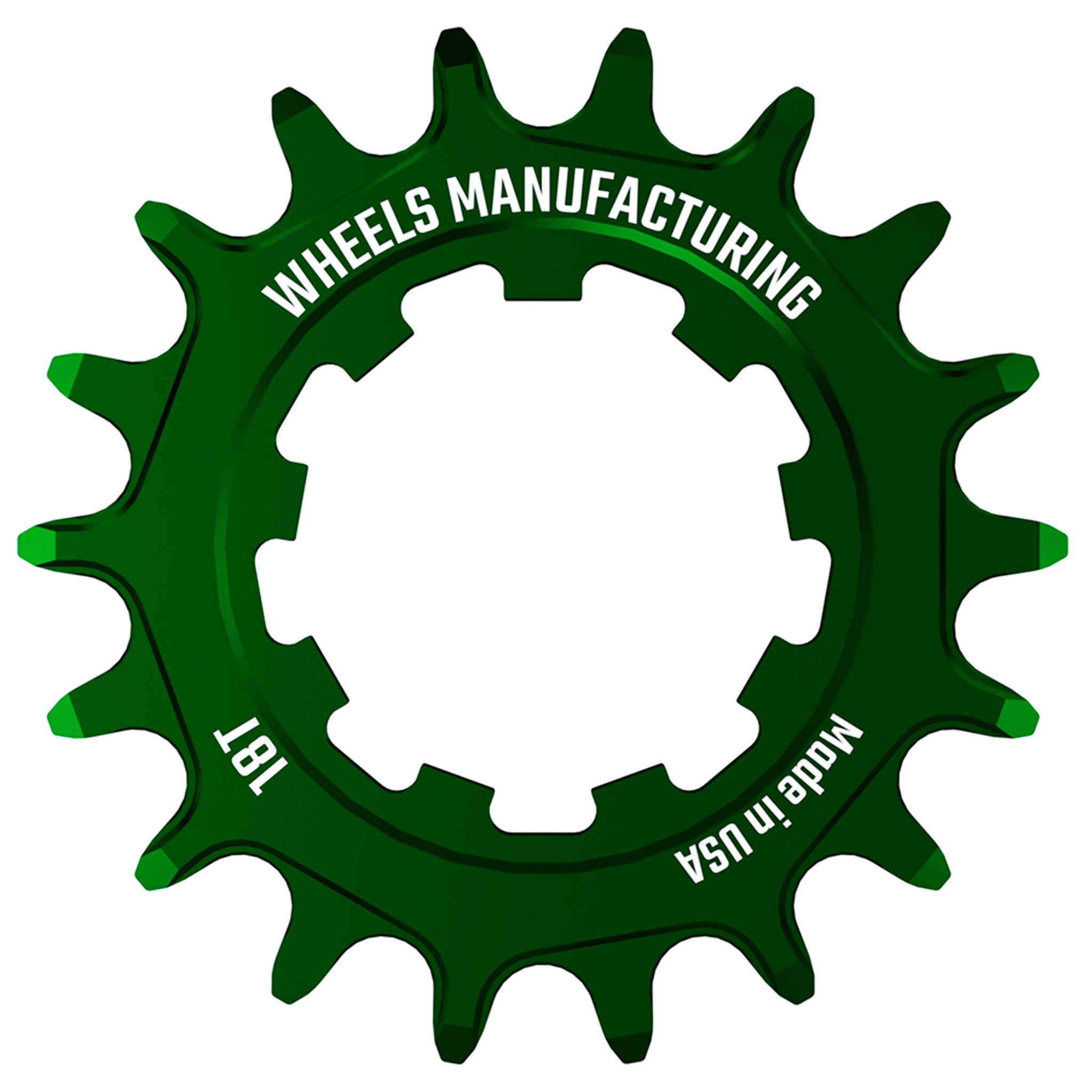 Wheels Manufacturing SOLO-SPEED Cog - 18t Fits SOLO-SPLINE SOLO-XD kits Green